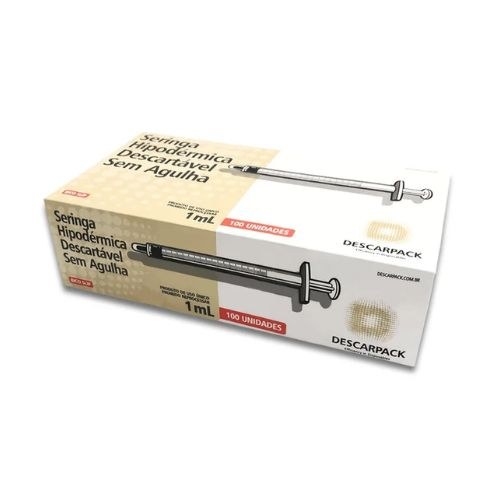 Seringa 1ml Descarpack + Agulha c/dispositivo 13x30 Terumo 100un