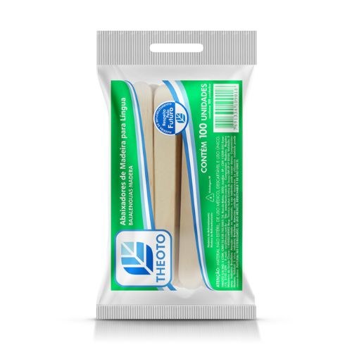  Abaixador de Língua (Individual) Theoto 100 UN